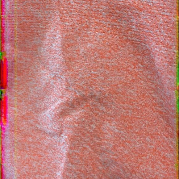 Athleta Heather Bright Orange Razorback Tank Top Vertical Rouging Stripes-Med - Picture 5 of 12